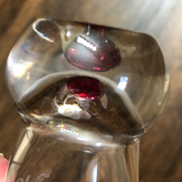 Set of two 2.5 - 3 ounce cordial liqueur glasses di Amore handblown shot glasses - Picture 8 of 8